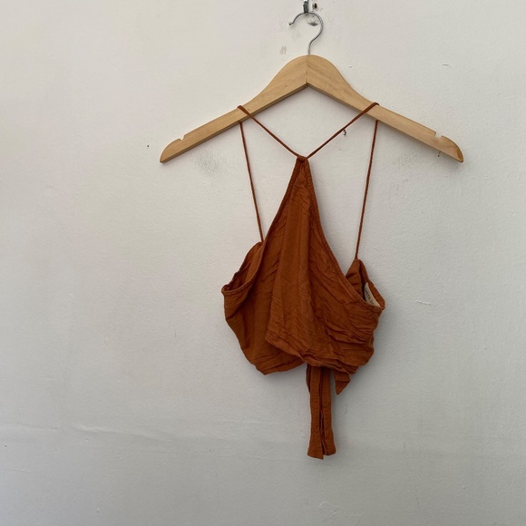 Rust Mini Skirt - Picture 2 of 4